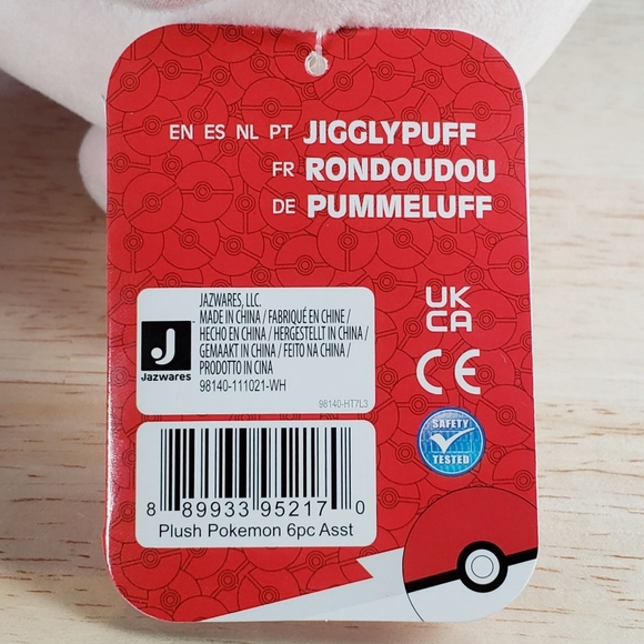 Pokemon Jigglypuff 6" Jazwares Collectible Nintendo Video Game Toy Plush NWT - Picture 11 of 11